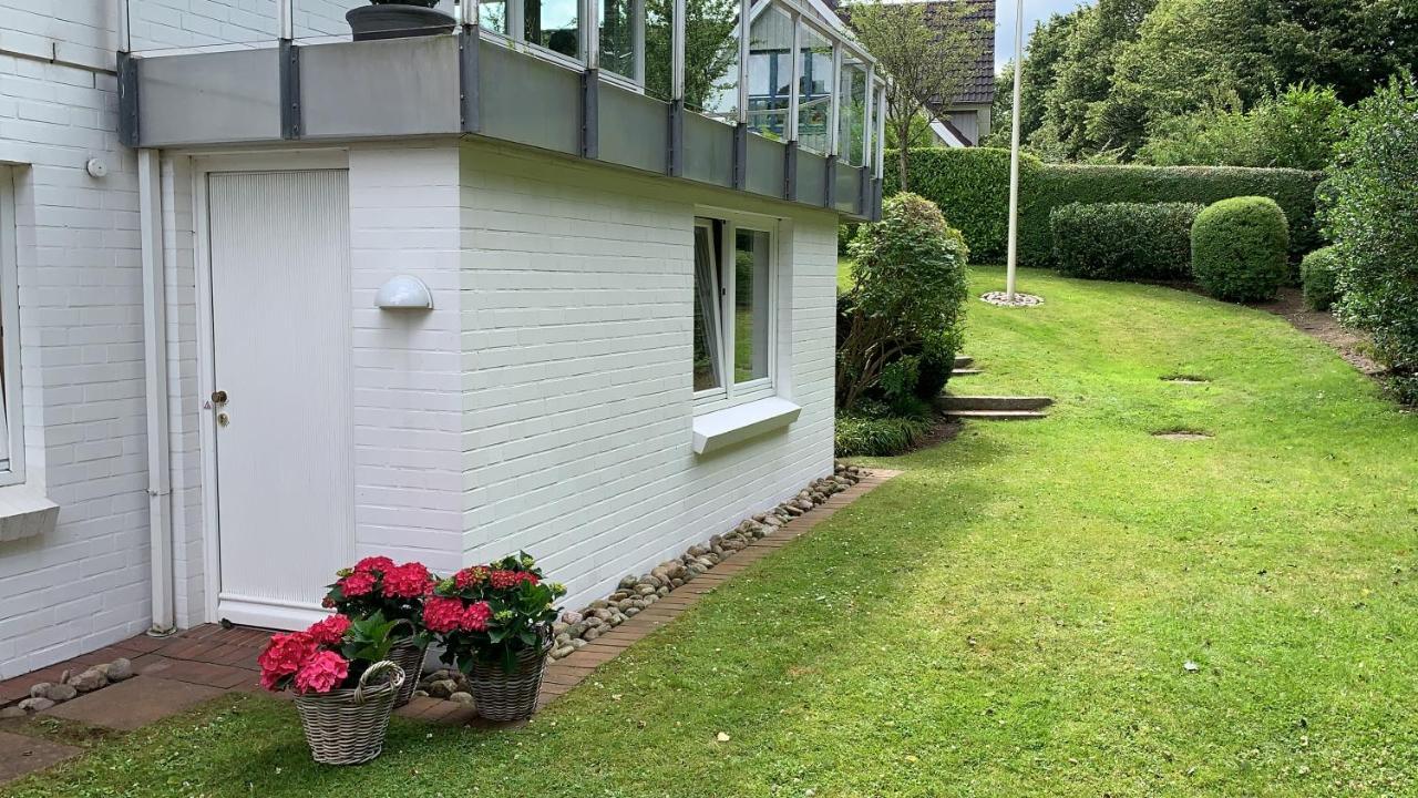 Ferienwohnung In Weisser Villa Am Kliff Flensburgo Esterno foto