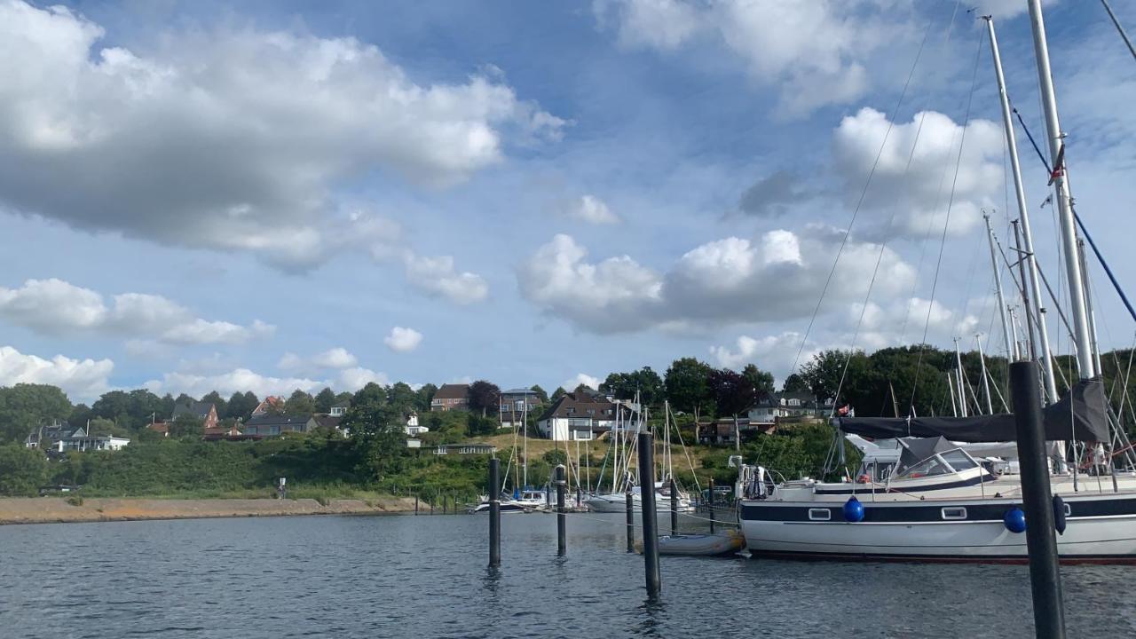 Ferienwohnung In Weisser Villa Am Kliff Flensburgo Esterno foto