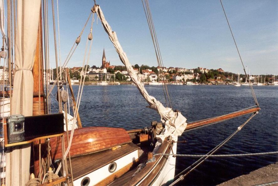 Ferienwohnung In Weisser Villa Am Kliff Flensburgo Esterno foto